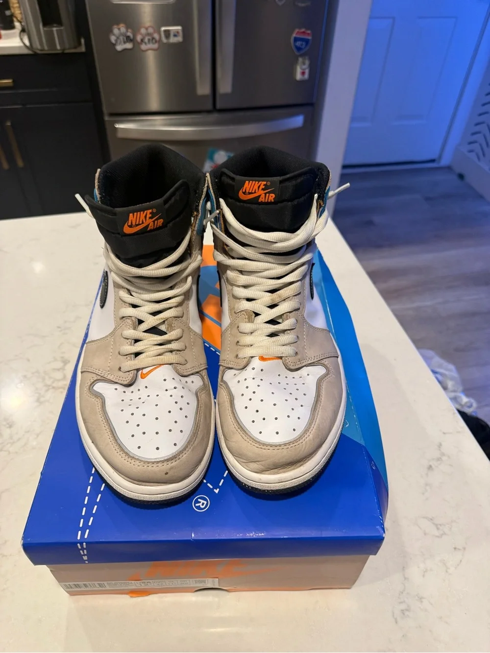 Nike Air Jordan 1 High Prototypes - White / Black / Blue